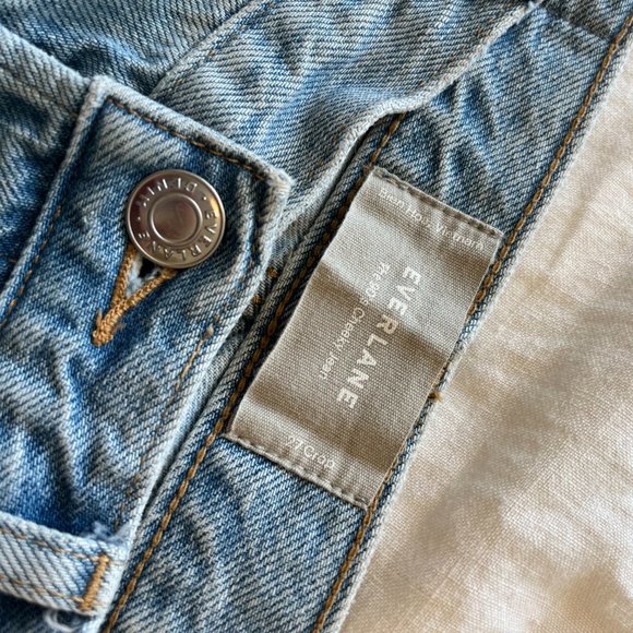Everlane Womens The 90s Cheeky Jeans Cropped Medium Wash High Rise Fading 27 - Picture 5 of 10